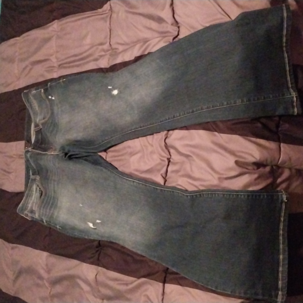 Torrid Jeans Straight Leg Distressed size 14
